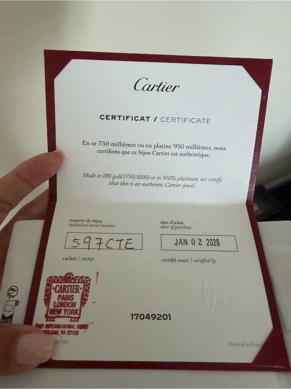 Cartier Silver Nail-Style Bracelet White Gold 18k - Picture 3 of 4